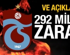 Trabzonspor'dan 292 milyon lira zarar