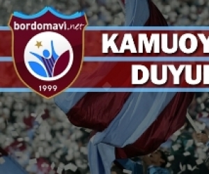 Yargıtay Kararı Sonrası Kamuoyuna ve Trabzonspor Yönetim Kurulu'na Duyurumuzdur!